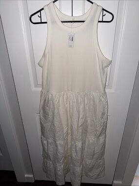 Maurices White Tiered Tank Dress